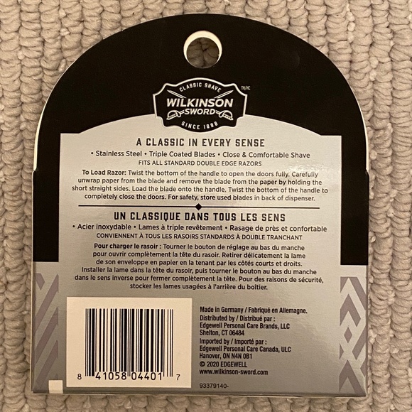 Wilkinson Sword I Nine 5-Pack Classic & Classic Shave Double Edge Razor Blades - Picture 4 of 7